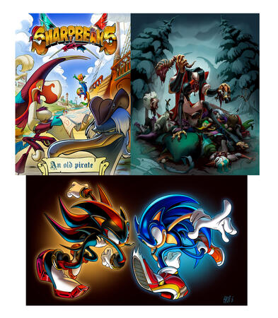 Rendered lineart Rendered lineart